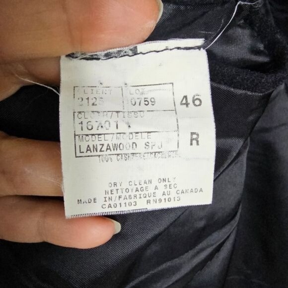 Jack Victor Loro Piana 100% Cashmere Blazer Sz 46R Black Quiet Luxury Gentleman - Picture 9 of 14